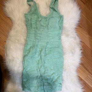Poof! Mint racer back dress